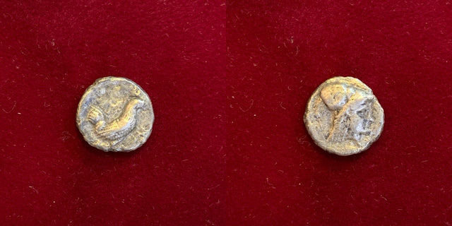 Baktria, Sophytes. Circa 305-294 BC. AR Diobol. Very rare