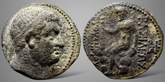 Baktrian Kingdom. Euthydemos I Theos Megas (Circa 225-200 BC) AR Tetradrachm. Freshly reborn. Rare