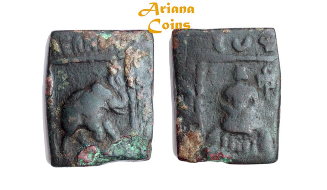 Indo-Skythians, Maues. Circa 90-60 BC. AE Unit.