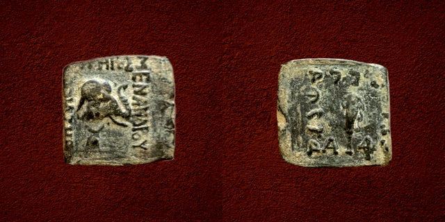 Indo-Greek Kingdom. Menander I Soter. Circa 155-130 BC. AE Unit. Good example