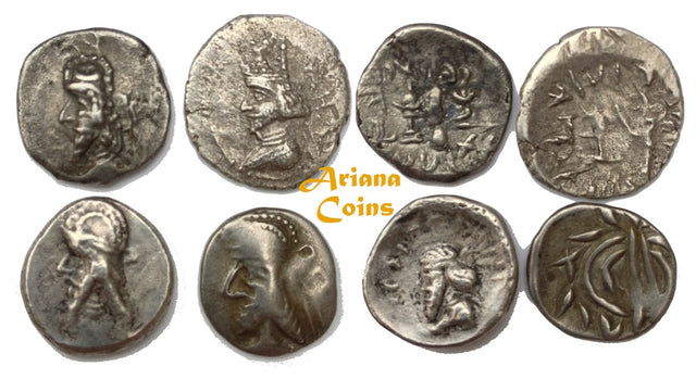 Kings of Persis, Various Kings. 1st-2nd century BC. AR Hemidrachm. Lot of 4