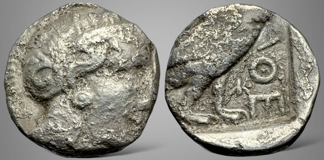 Bactrian, Local issues. (Circa 295/3-285/3 BC). AR Tetradrachm. Possibley a New Variety.
