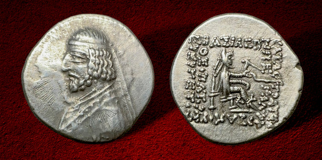 Parthian Kings, Arsakes XVI 78/7-62/1 BC. AR Drachm. Very Rare