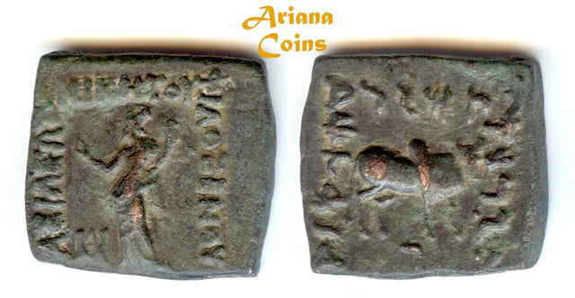 Indo-Greek Kingdom. Philoxenos. Circa 100-95 BC. AE Unit.