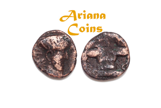 Kushano Sasanians, Peroz I Kushanshah. Circa AD 250-265. AE Unit. Gandhara type