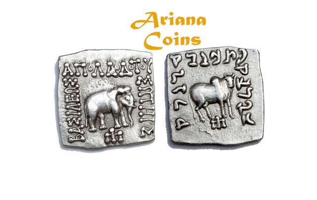 Baktrian Kings. Apollodotos I Soter. Circa 175-165 BC. AR Drachm. Superb example