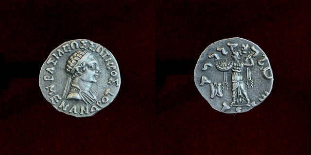 Indo-Greek Kingdom. Menander I Soter. Circa 155-130 BC. AR Drachm Superb & faultless