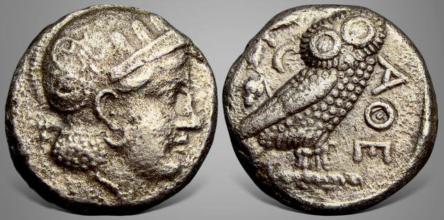 Bactrian, Local issues, 'Athenian Series' (Circa 295/3-285/3 BC). AR Tetradrachm. Very Rare
