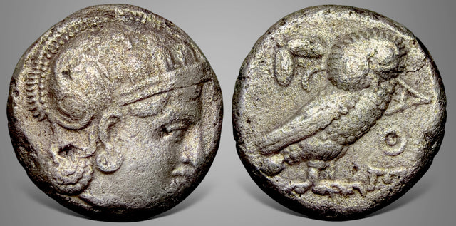 Bactrian, Local issues, 'Athenian Series' (Circa 295/3-285/3 BC). AR Tetradrachm. Extremely rare