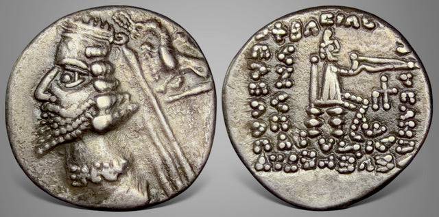 Parthian King. Phraates IV. (Circa 35-2 BC). AR Drachm.