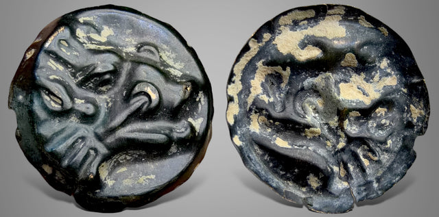 Hunnic Tribes, Silk Road Region. (Circa 5th-8th centuries AD). AE Bracteate. RRR