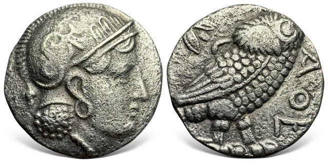 Baktrian, Local issues in the Oxus region 'Athenian Series' (Circa 295/3-285/3 BC). AR Didrachm. Rare