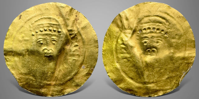 Hunnic Tribes, Silk Road Region, Local issues. (Circa 5th-8th centuries). AV Gold Bracteate. Rare