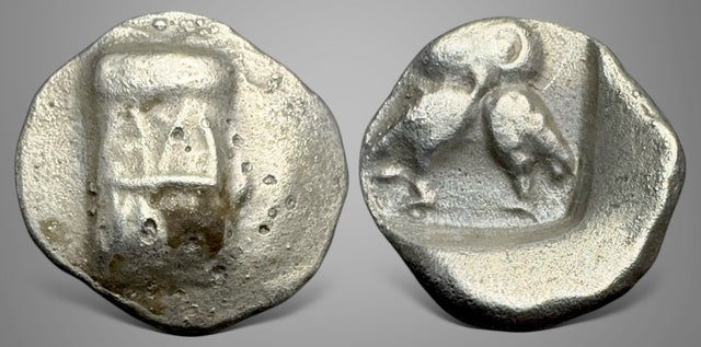 Baktria, Local issues. (Circa 295/3-285/3 BC). AR Obol. Extremely Rare