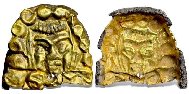 Hunnic Tribes, Silk Road Region, Local issues. (Circa 5th-8th centuries). AV Gold Bracteate. Unique style