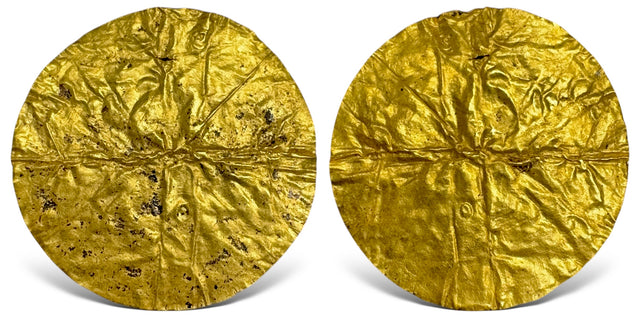 Central Asia, Silk Road Region, Local issue. Gold Bracteate, danake. Extremely fine and Rare type for thin gold discs