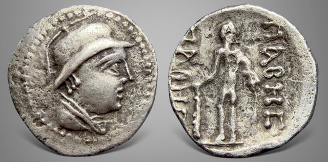 Central Asia, Kushan, Yueh-Chi. Pabes (Circa 1st century BC) AR Obol. Very Rare