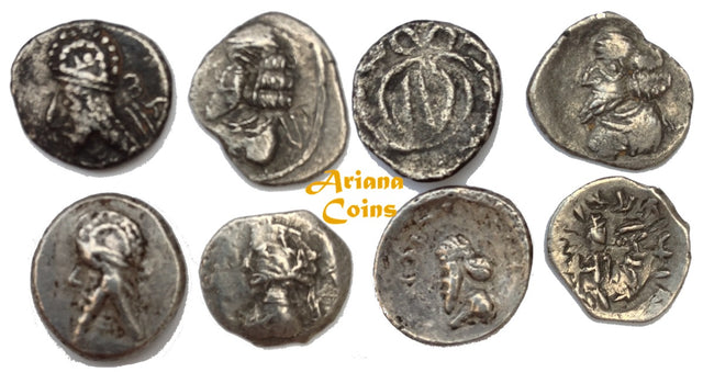 Kings of Persis, Various Kings. 1st-2nd century BC. AR Hemidrachm. Lot of 4