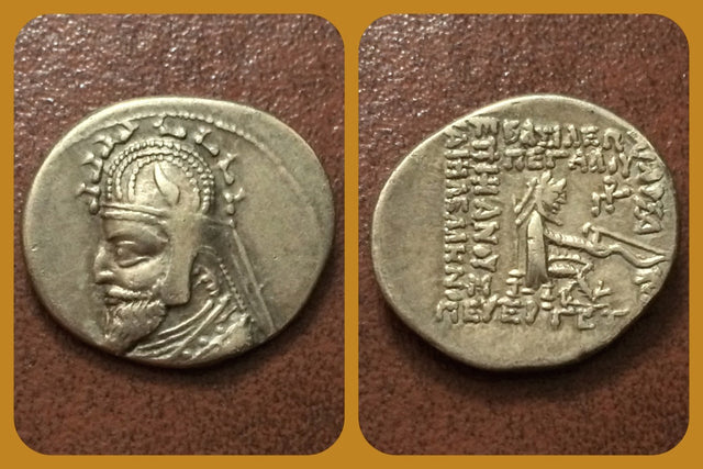 Parthian Kings, Phraates III 70-57 B.C AR Drachm. Rhagae mint.