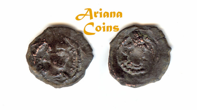 Hunnic Tribes, Alchon Huns. Khingila. Circa AD 440-490. Small AE Unit. Extremely Rare.