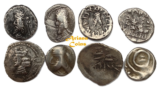 Kings of Persis, Various Kings. 1st-2nd century BC. AR Hemidrachm. Lot of 4