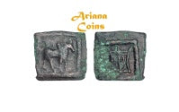 Bactrian Kings. Apollodotus I. Circa 175-165 BC. AE Chalkous.
