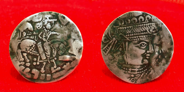 Arab Khwarezm, Al Fadl bin Sahl AR drachm. Azkaswar II with 'lillah Dhu'l-Riyasatayn' Rare