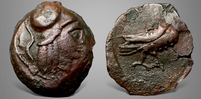 Bactria, Sophytos. (Circa 315-305 BCE). AE. An Extremely Rare Sophytos Bronze