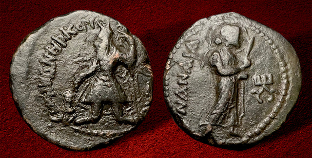 India Kushans, Kanishka I, Circa 128-158 AE Tetradrachm.