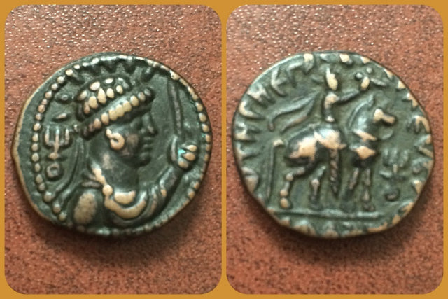 INDIA, KUSHAN EMPIRE. VIMA TAKTO (SOTER MEGAS). CIRCA AD 80-100. Æ TETRADRACHM. Superb