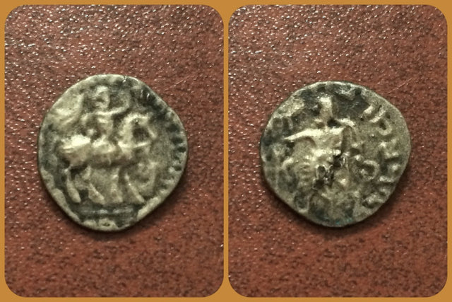 Indo-Skythians, Azes II. Circa 35-12 BC. AR Drachm. Rare