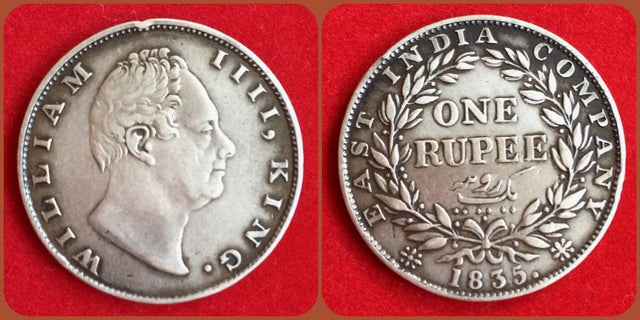 British India, William IV. 1830-1837. AR Rupee. 1835