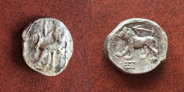 Seleukid Kings of SYRIA. Seleukos I Nikator. 312-281 BC. AR Hemistater.