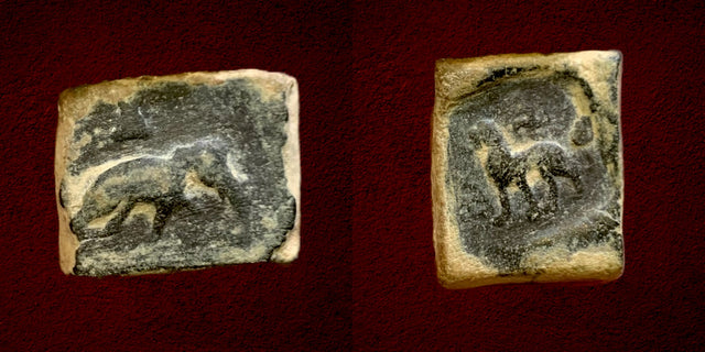 India, Post-Mauryan. Local Gandharan issues, Pushkalavati Taxila Circa 185-168 BC. AE 1½ Karshapana