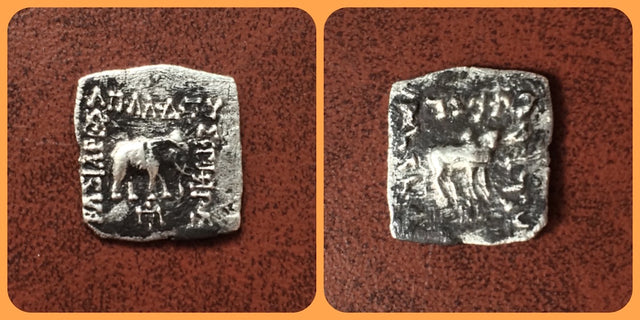 Baktrian Kings. Apollodotos I Soter. Circa 175-165 BC. AR Drachm.