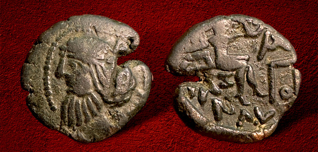 Parthian Kings, Local ruler of Merv Khorasan 160-175 AD. AE Drachm. Rare