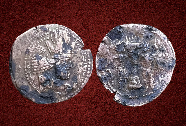 Sasanian Kings, Shahpur I. AD 240-272. AE Tetradrachm.
