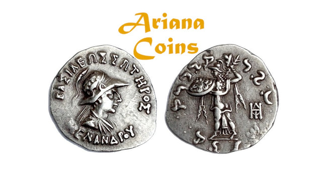 Indo-Greek Kingdom. Menander I Soter. Circa 155-130 BC. AR Drachm. Superb example