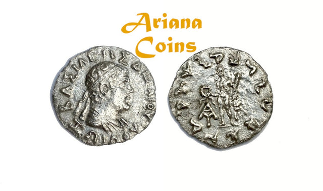 Indo-Greek Kingdom. Zoilos I Dikaios. Circa 150-130 BC. AR Drachm RARE