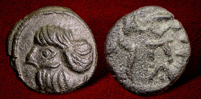 Parthian Kings, Local ruler of Merv Khorasan 160-175 AD. AE Drachm. Rare and Superb