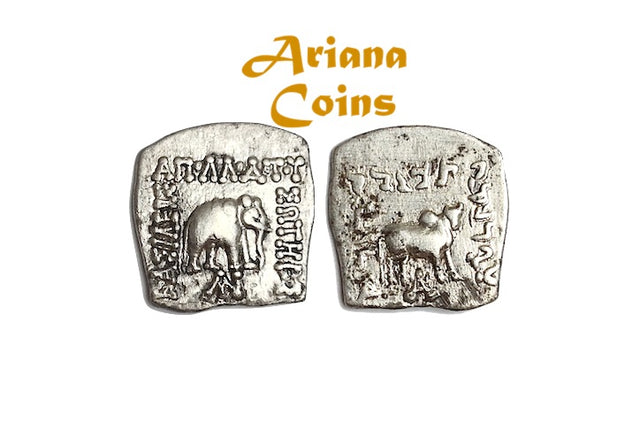 Baktrian Kings. Apollodotos I Soter. Circa 175-165 BC. AR Drachm