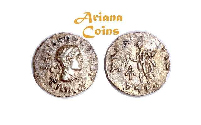 Indo-Greek Kingdom. Zoilos I Dikaios. Circa 150-130 BC. AR Drachm RARE
