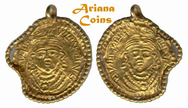 Hunnic Tribes, Silk Road Region, 5th-8th century AD. AV Bracteate. Possibly Unique.