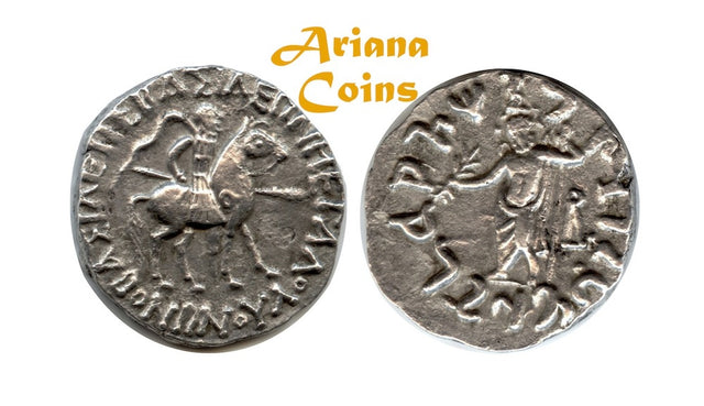 Indo-Skythians, Vonones, with Spalahores. Circa 75-65 BC. AR Tetradrachm