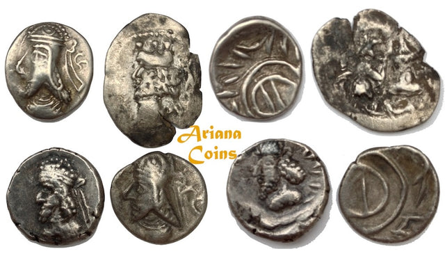 Kings of Persis, Various Kings. 1st-2nd century BC. AR Hemidrachm. Lot of 4