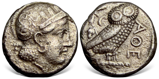 Bactrian, Local issues, 'Athenian Series' (Circa 295/3-285/3 BC). AR Tetradrachm. Very Rare