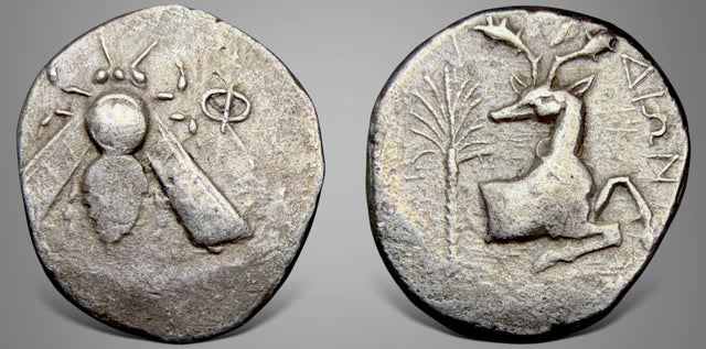 Ionia, Ephesos (Circa 390-325 BC) AR Tetradrachm. Contemporary imitation. Unpublished RRR