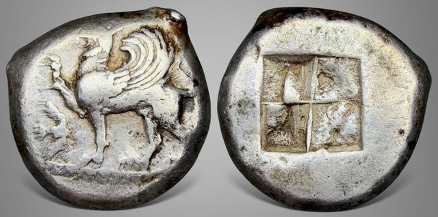 Greek Thrace, Abdera. (Circa 520-500 BC). AR Tetradrachm. Unique or at least RRRR