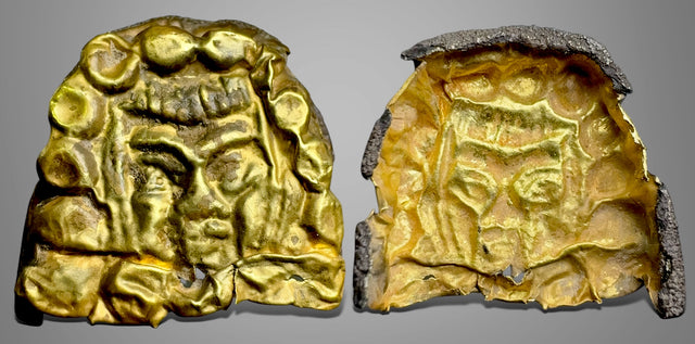 Hunnic Tribes, Silk Road Region, Local issues. (Circa 5th-8th centuries). AV Gold Bracteate. Unique style