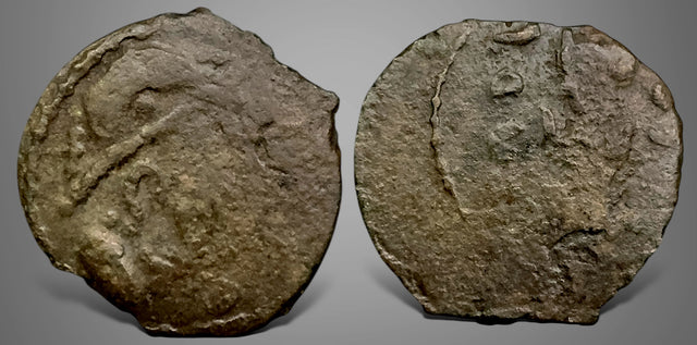 Central Asia, Hunnic Tribes, Western Turk, Yabghus of Takharistan, (Cira 600-680 AD) AE Unit. Rare